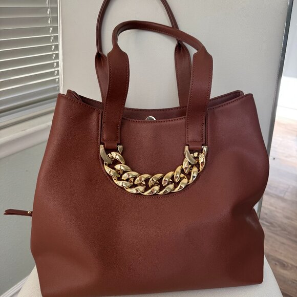 INC International Concepts Handbags - INC Handbag with Modern Chunky Chain Detail